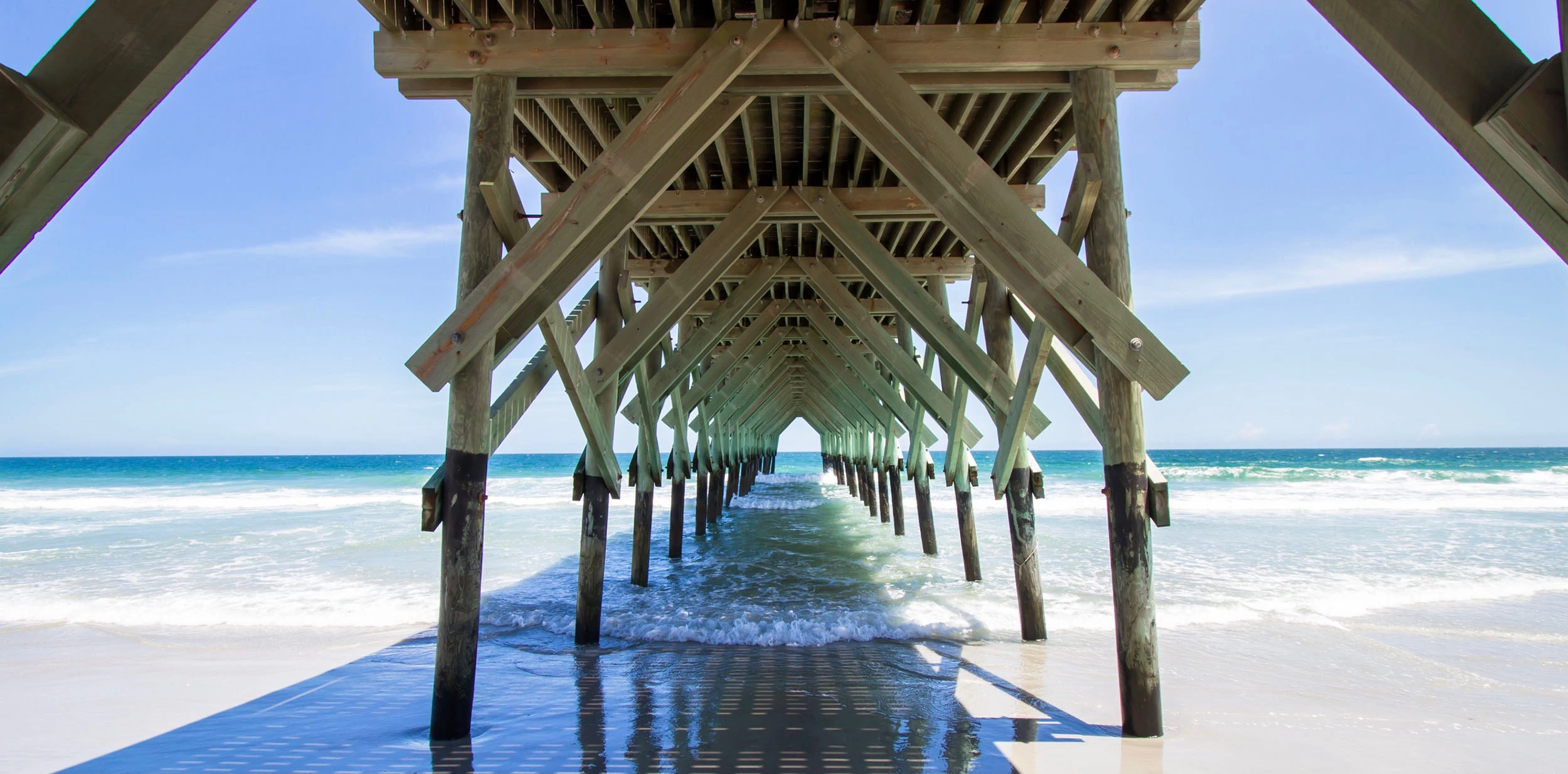 under pier