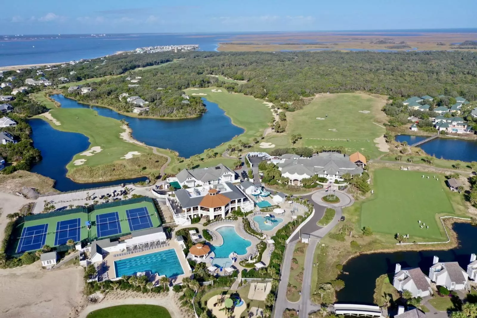 aerial view of bald head