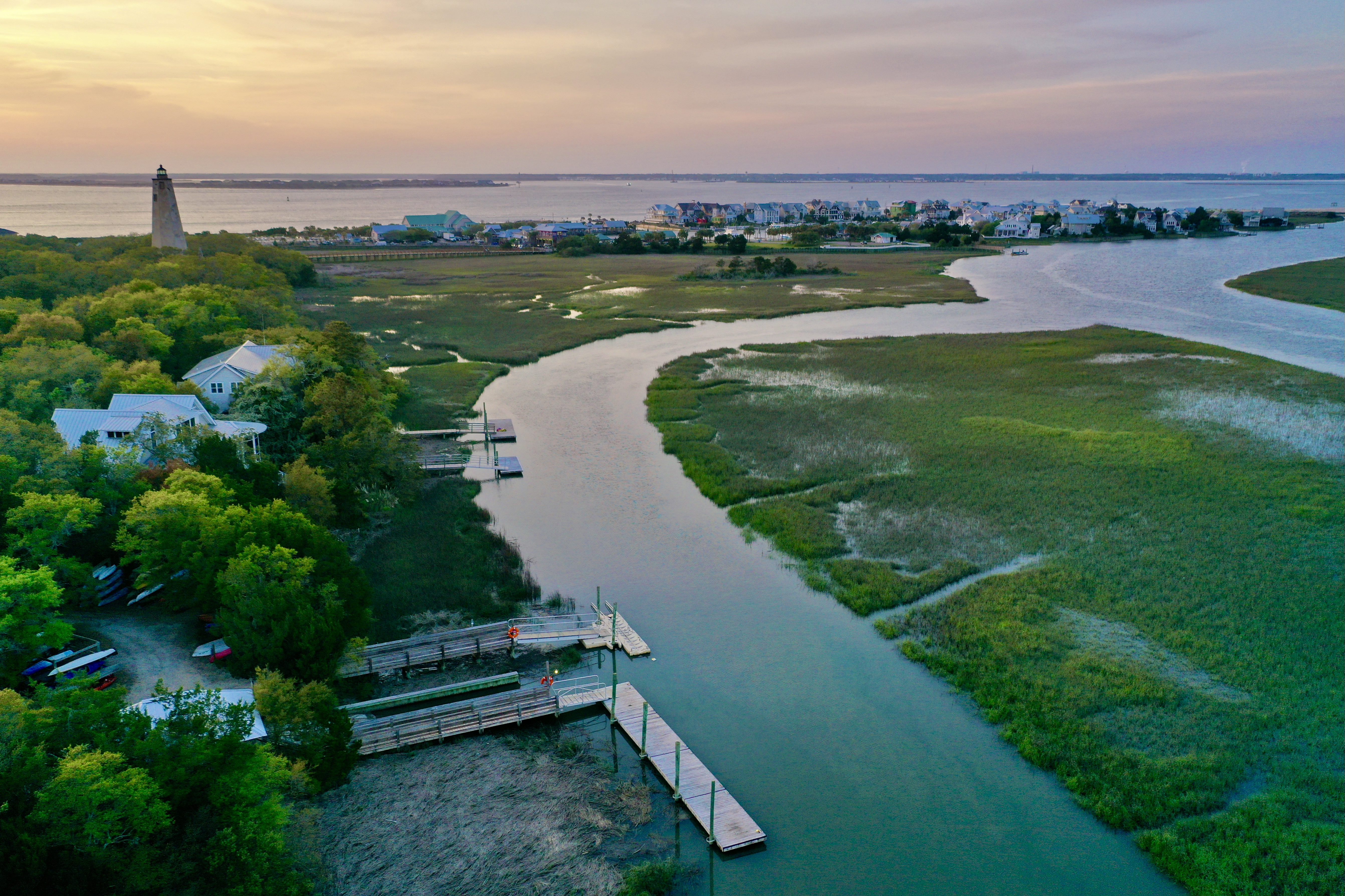 aerial view of NC beaches