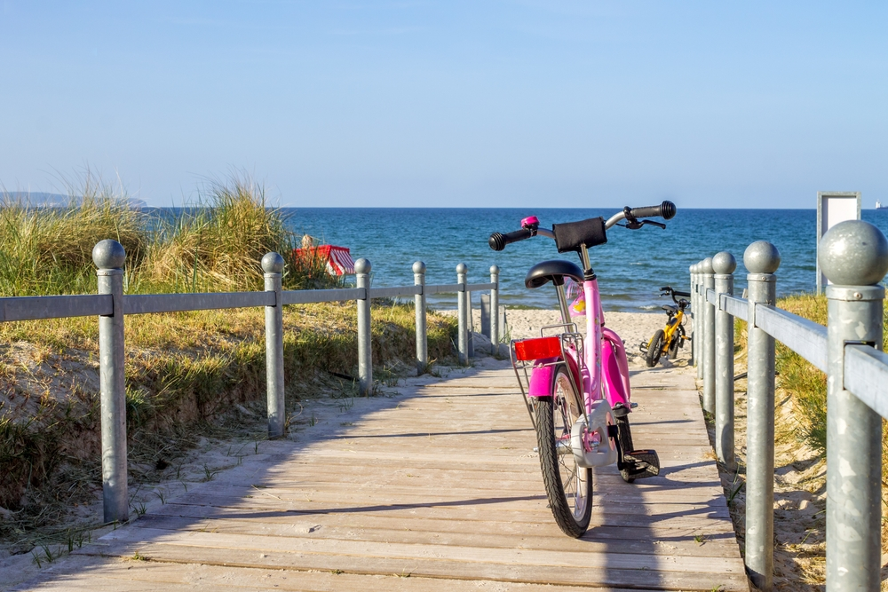 bike at beach