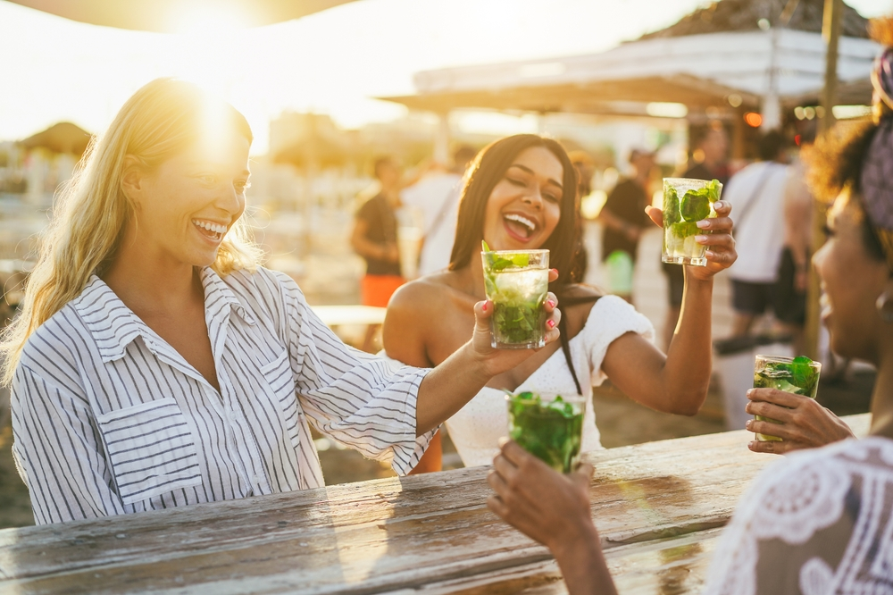 people having drinks together