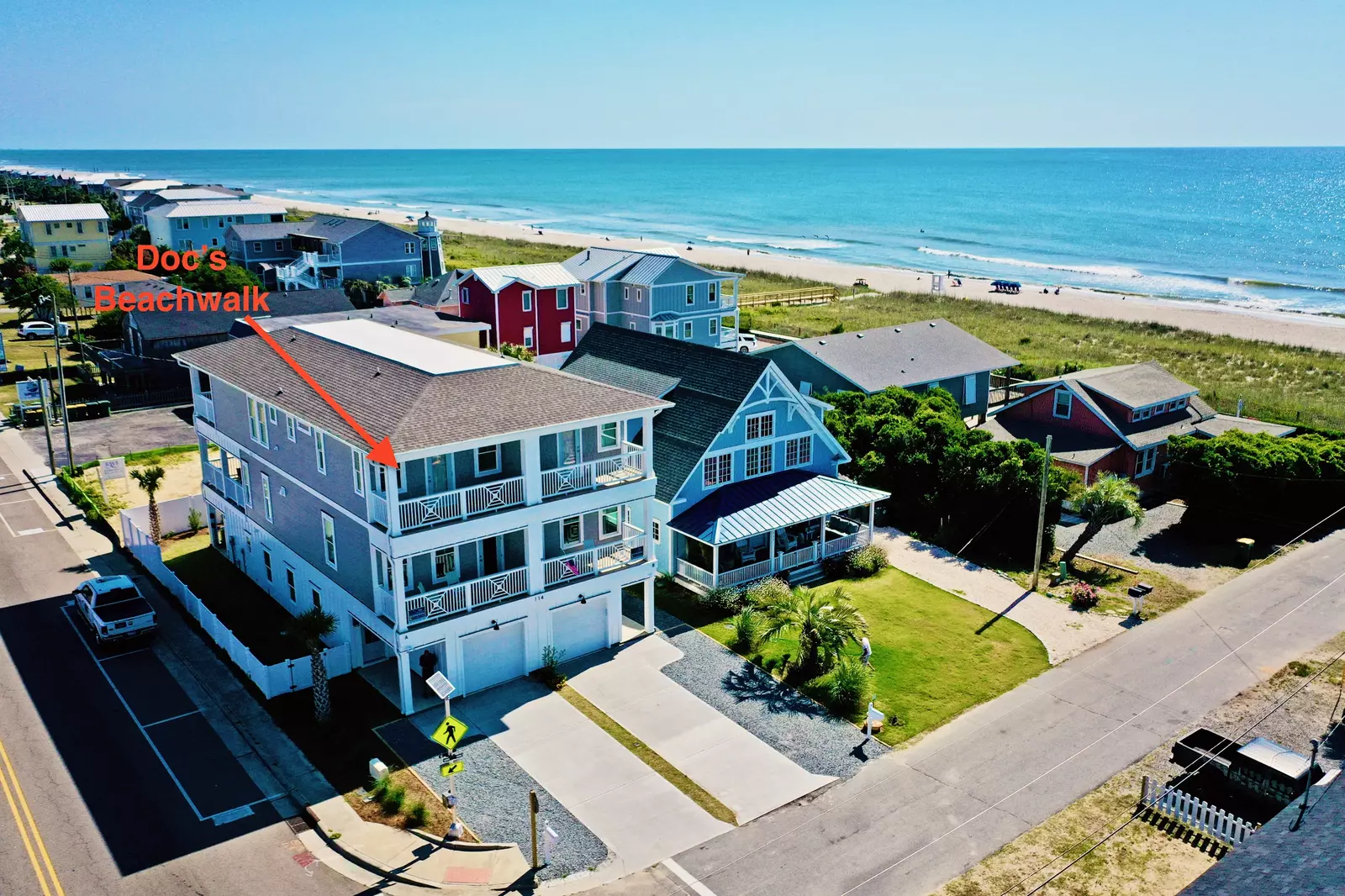 Aerial Shot Beachwalk