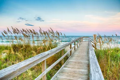 Kure beach boardwalk