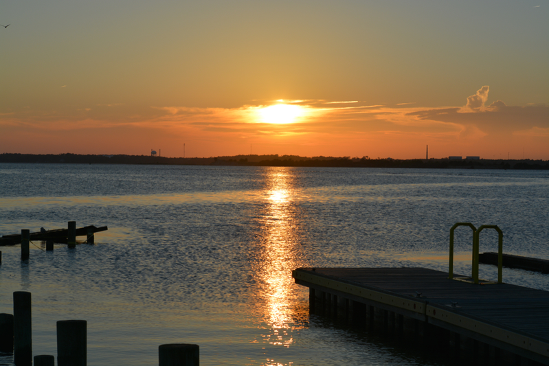 pleasure island sunset