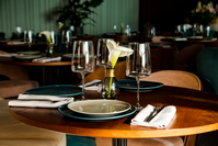 place setting at restaurant