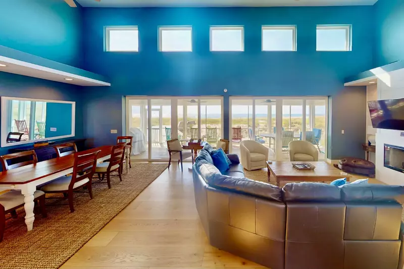 Natural light fills the main living area