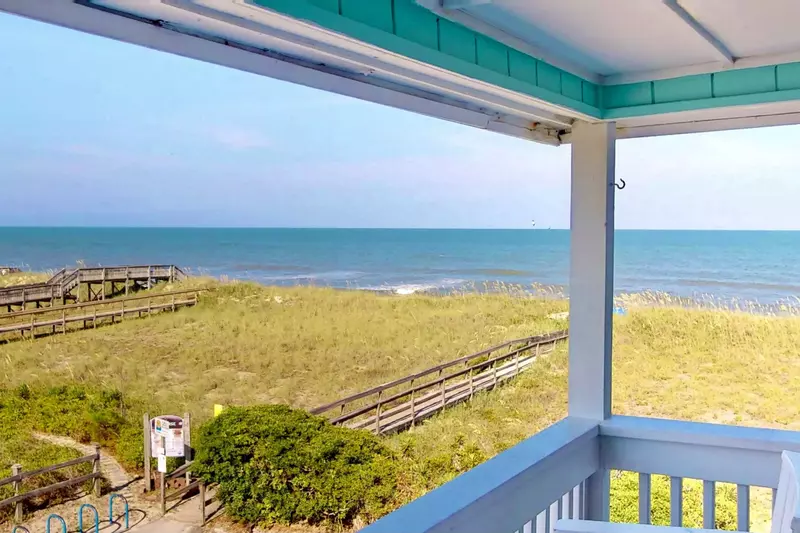 Take in the view from the private deck