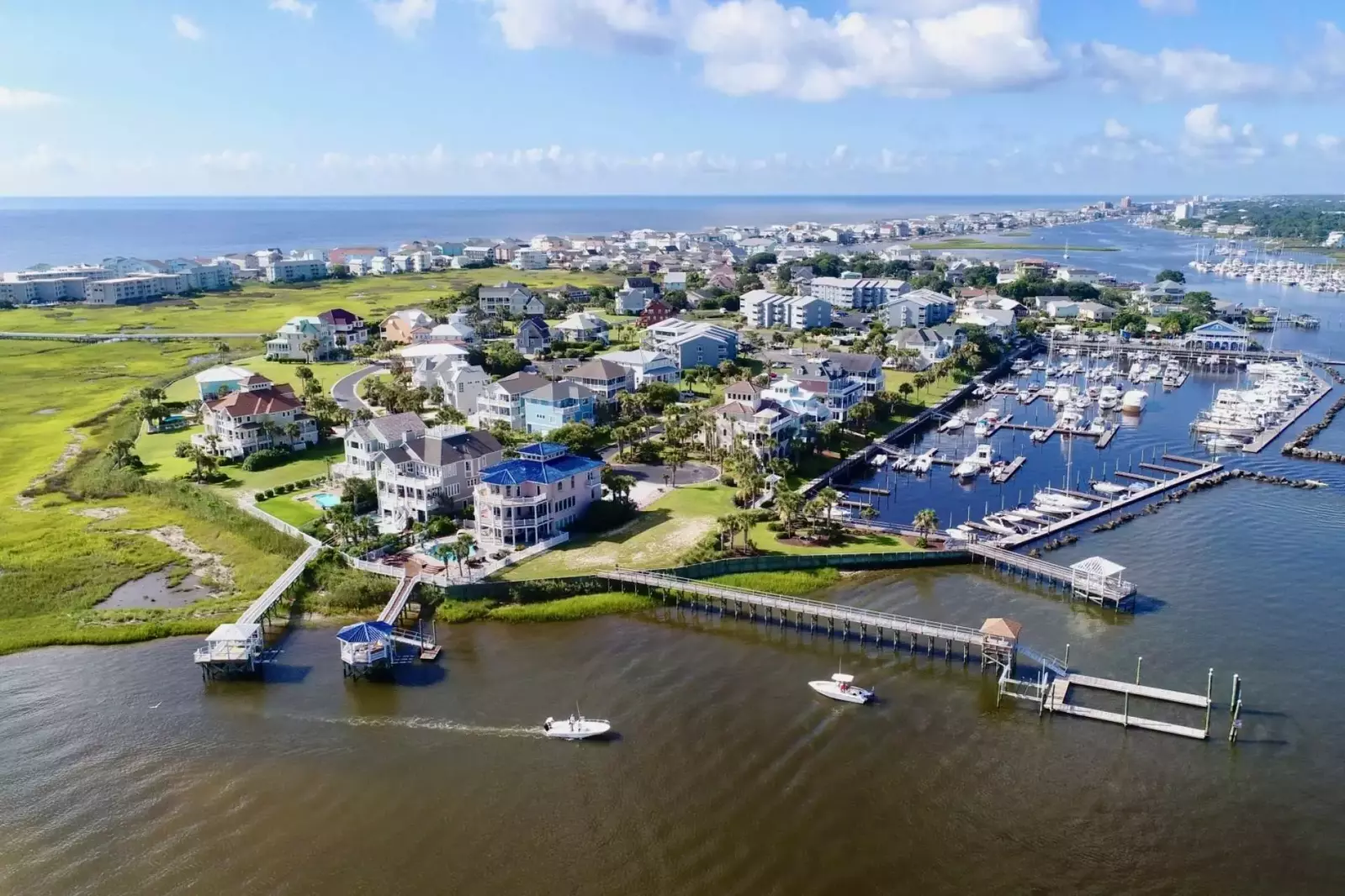 Take a trip on the Intracoastal Waterway near Pleasure Island North End
