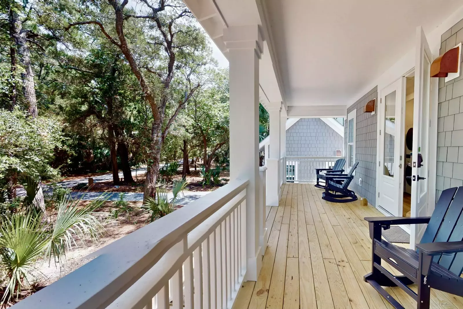 Sip your coffee from the large front porch
