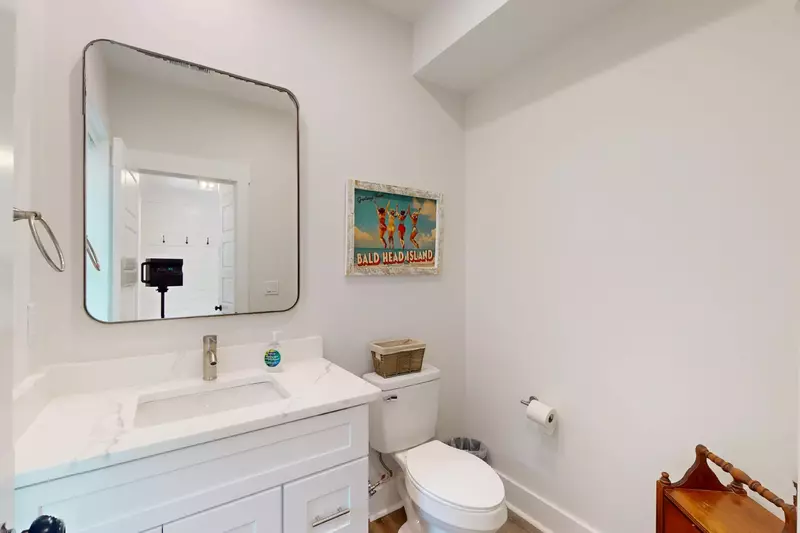 First floor half bathroom