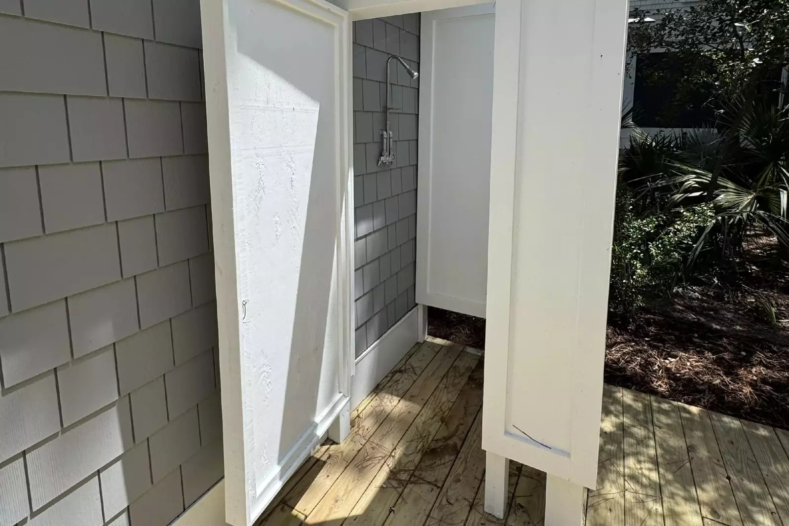 Private outdoor shower