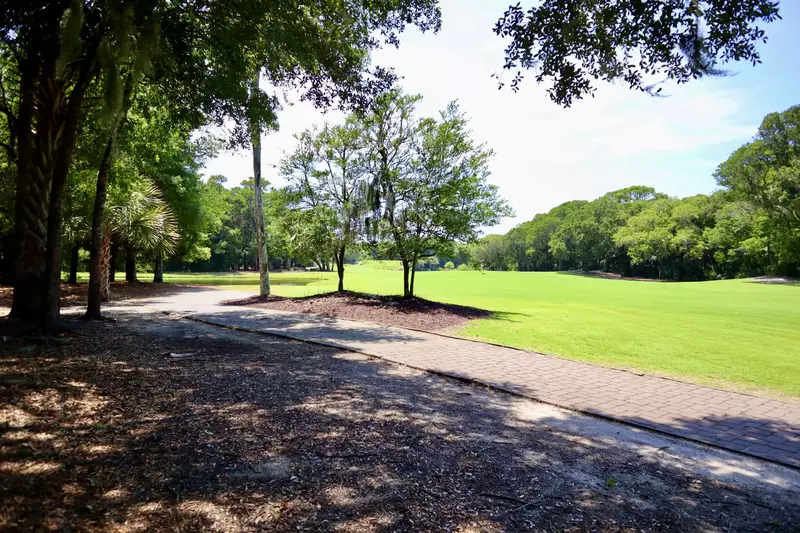 Beautiful greens can be found behind Holly Creek