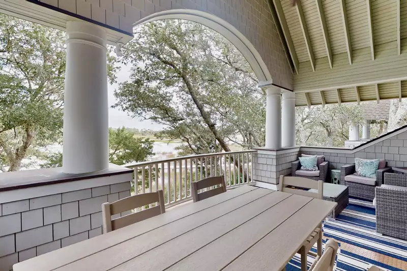 Eat a meal outside on the large deck