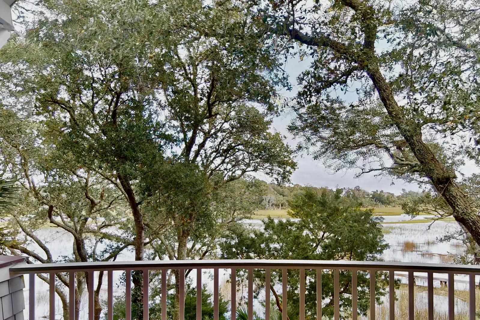 Water views from the covered upper deck