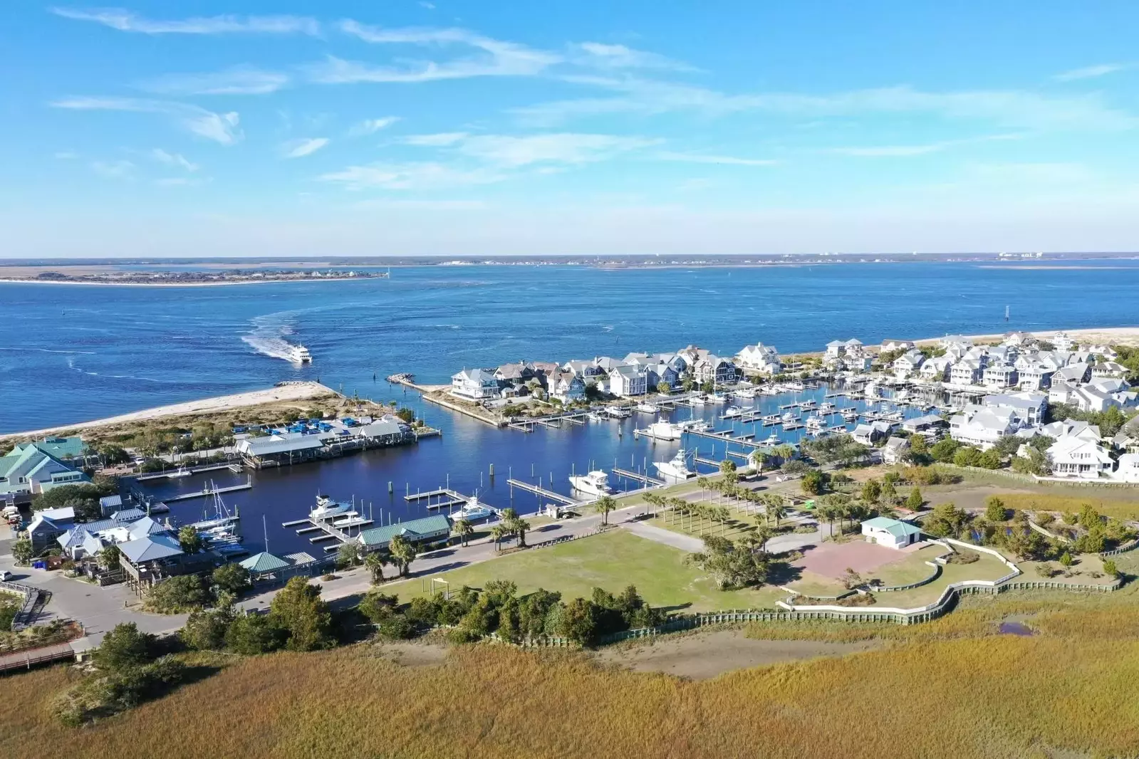Here is where your vacation begins as you enter the Bald Head Island Marina