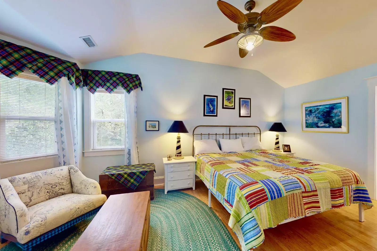 Kick back and enjoy a book in your own personal sitting area in the master