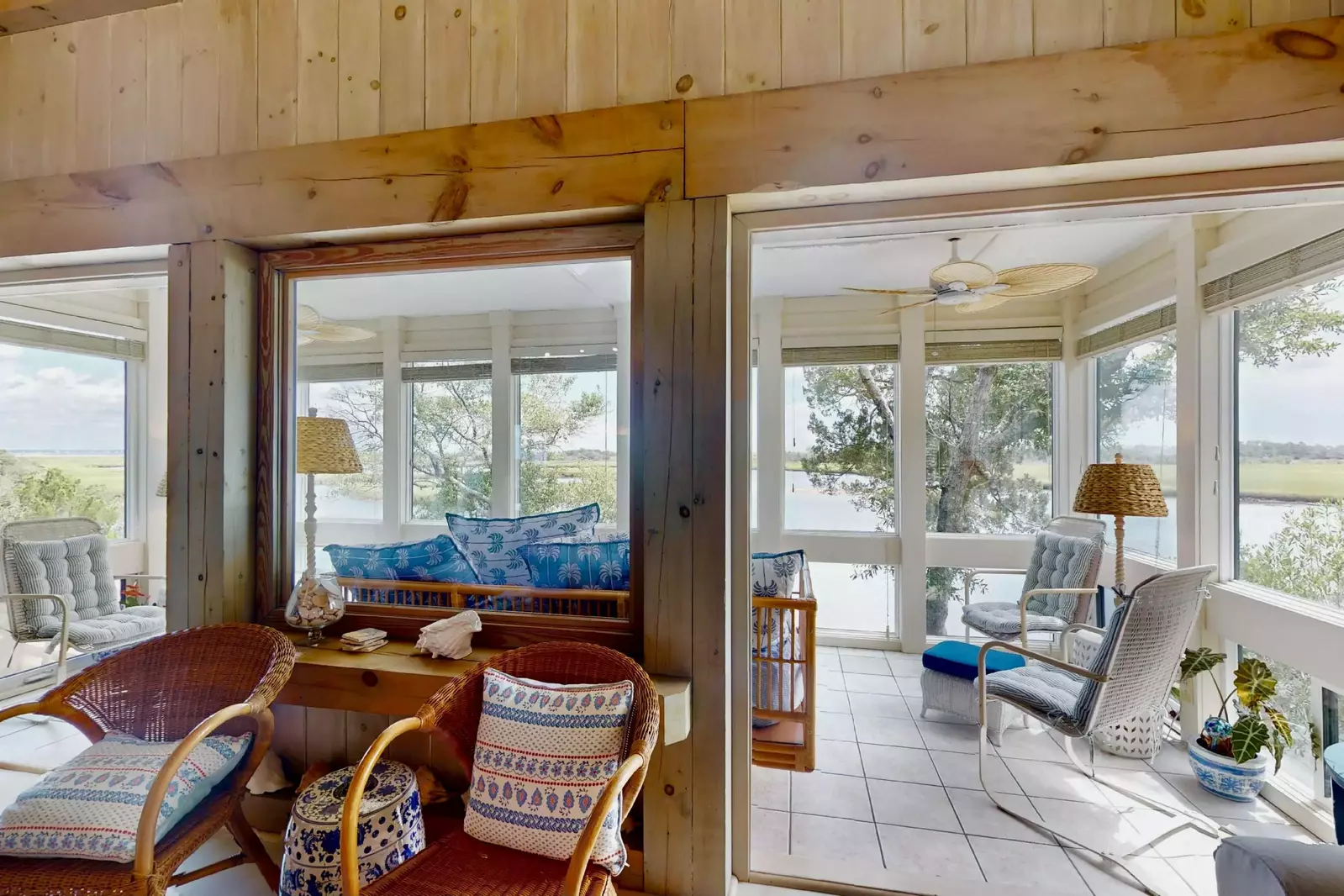 There are many seating options in the main living areas at Seaglass