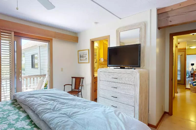 Take a break from the action in this lovely owner's suite