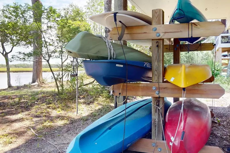 3 single person kayaks with life jackets (variety of adult and youth sizes)