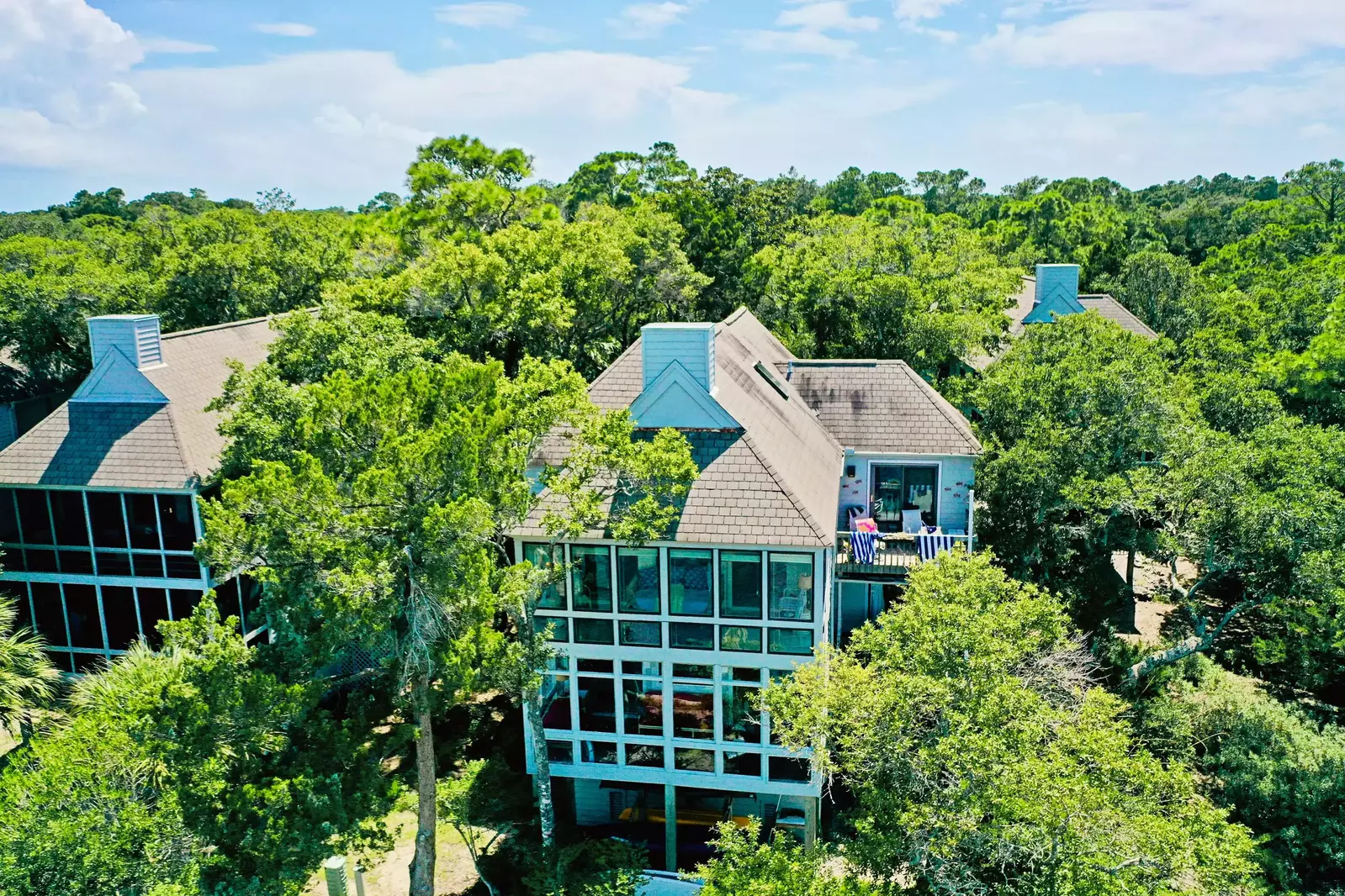 With a four seasons room and a deck you can enjoy the view inside or outside