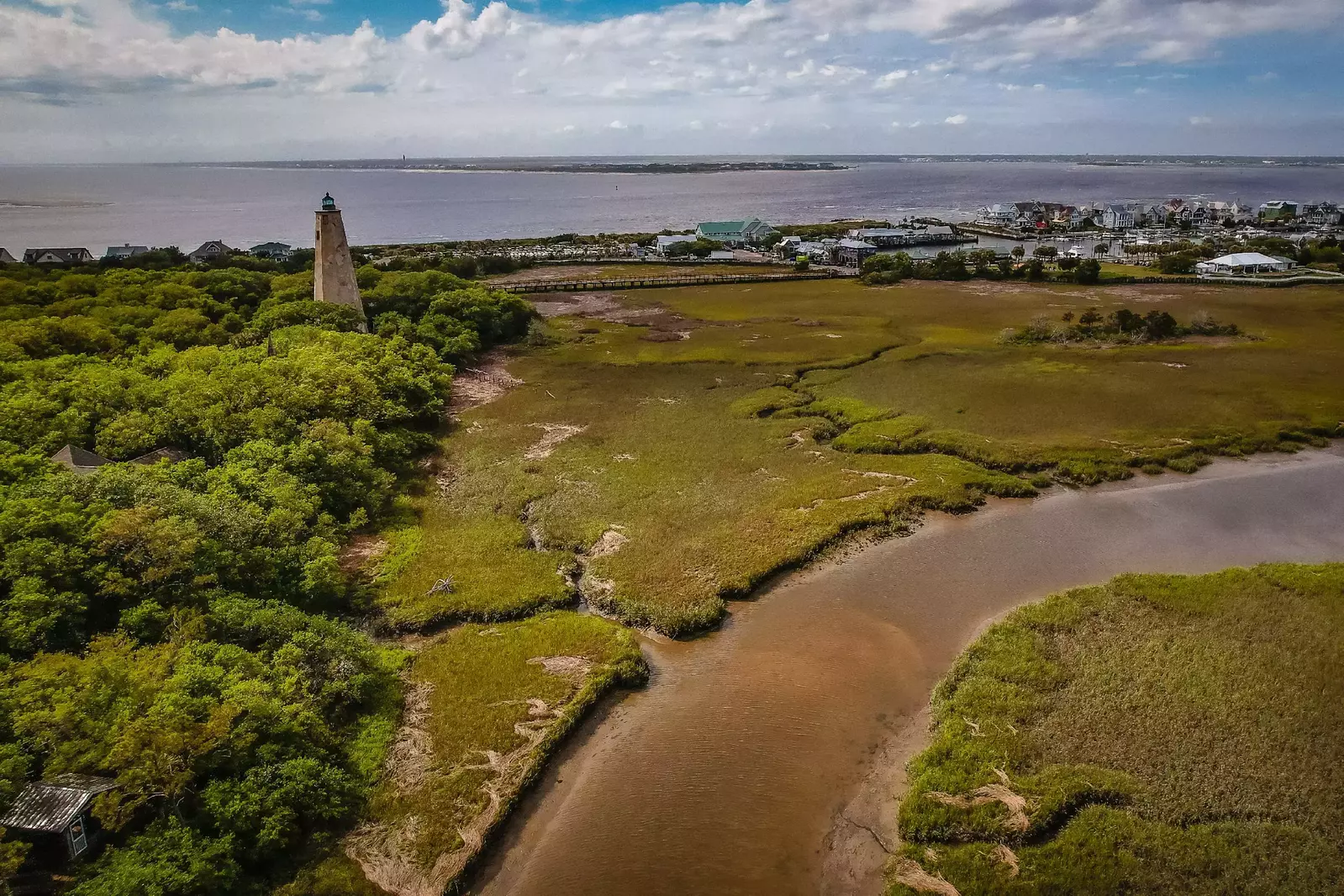 Bald Head Island Creek - with Old Baldy