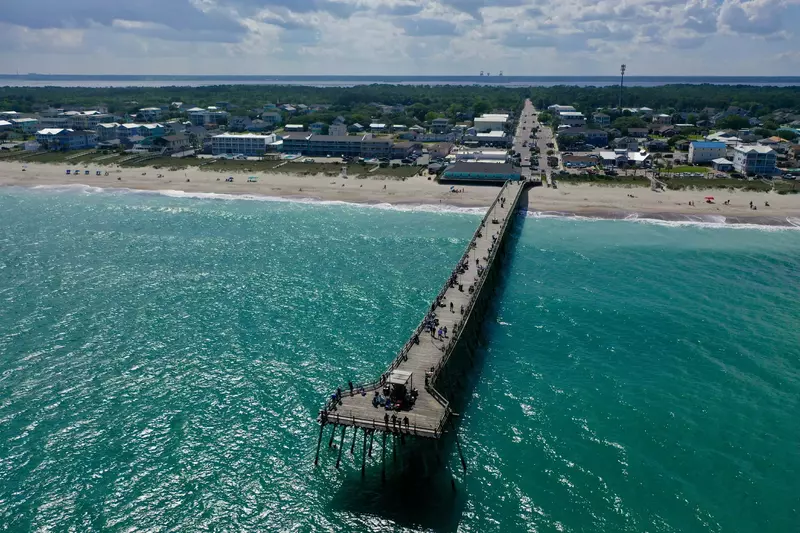 You are less than 1 block to the iconic Kure Beach Pier!