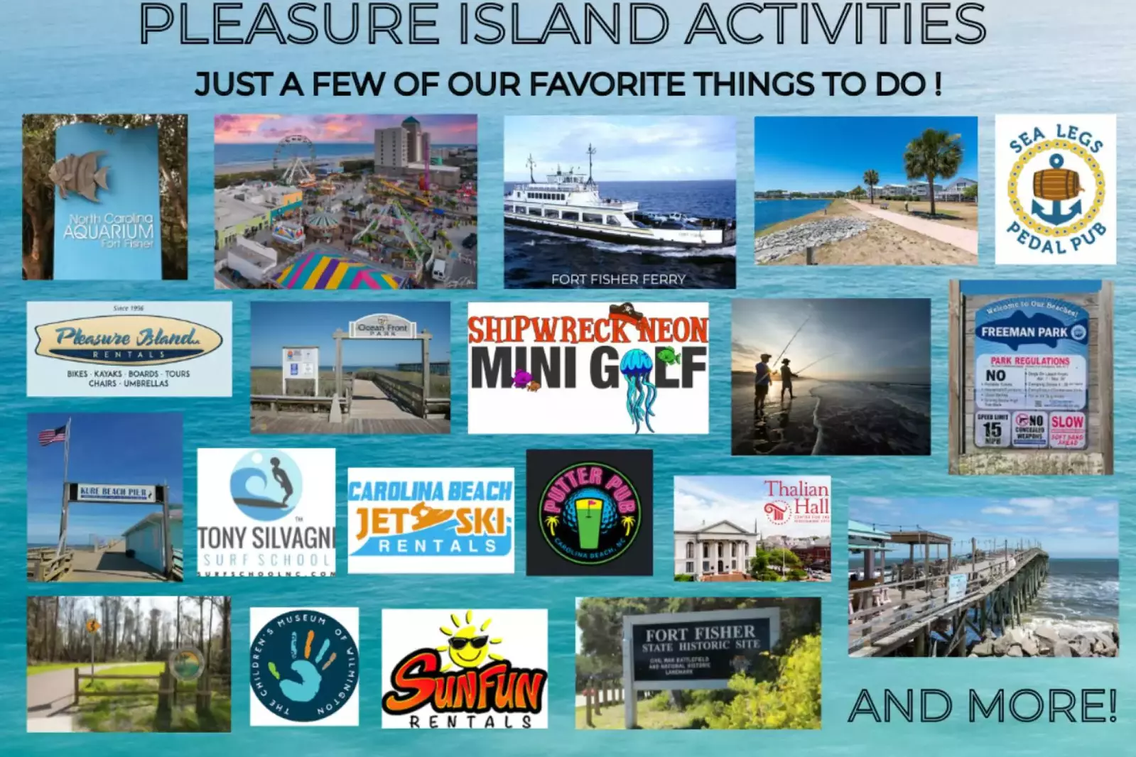 Just a few of our favorite things to do on Pleasure Island!