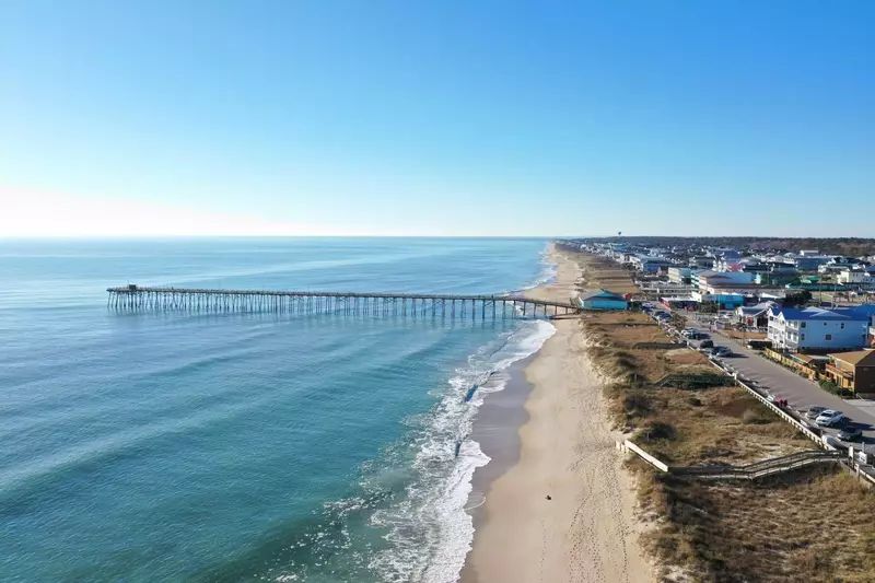 Kure Beach Pier, a great place to fish or watch the sunrise!