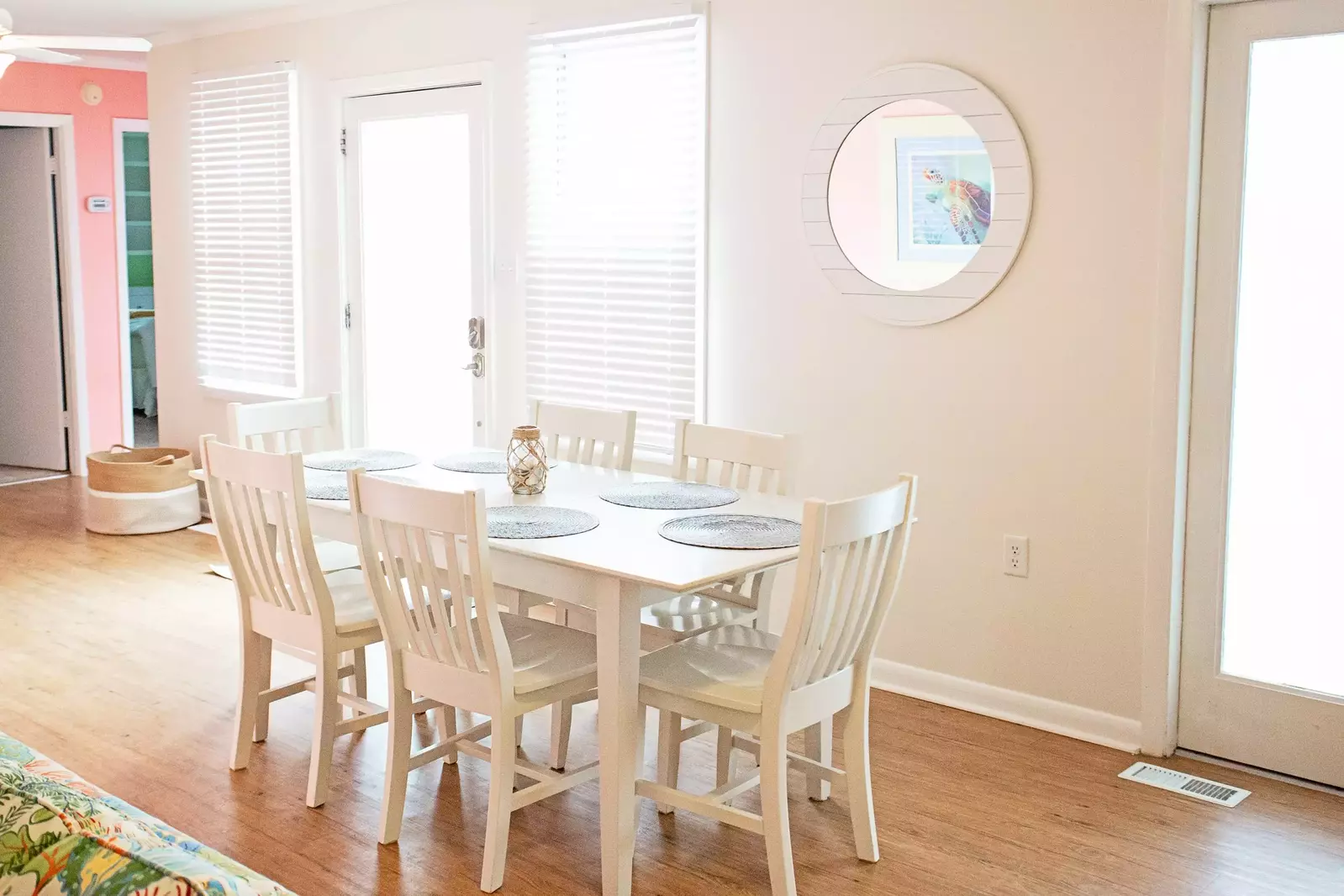 Enjoy a meal at the dining room table