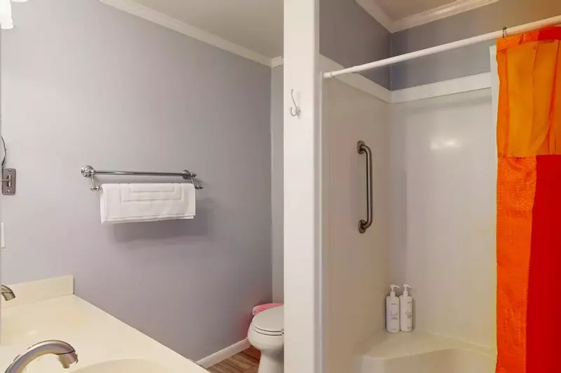 Master en-suite features a walk-in shower