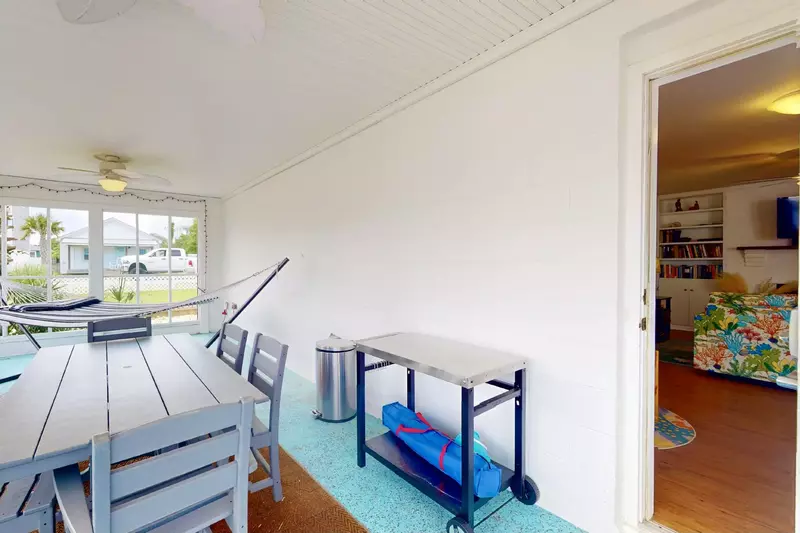 Line up you beverages or prep your food for grilling on this steel table