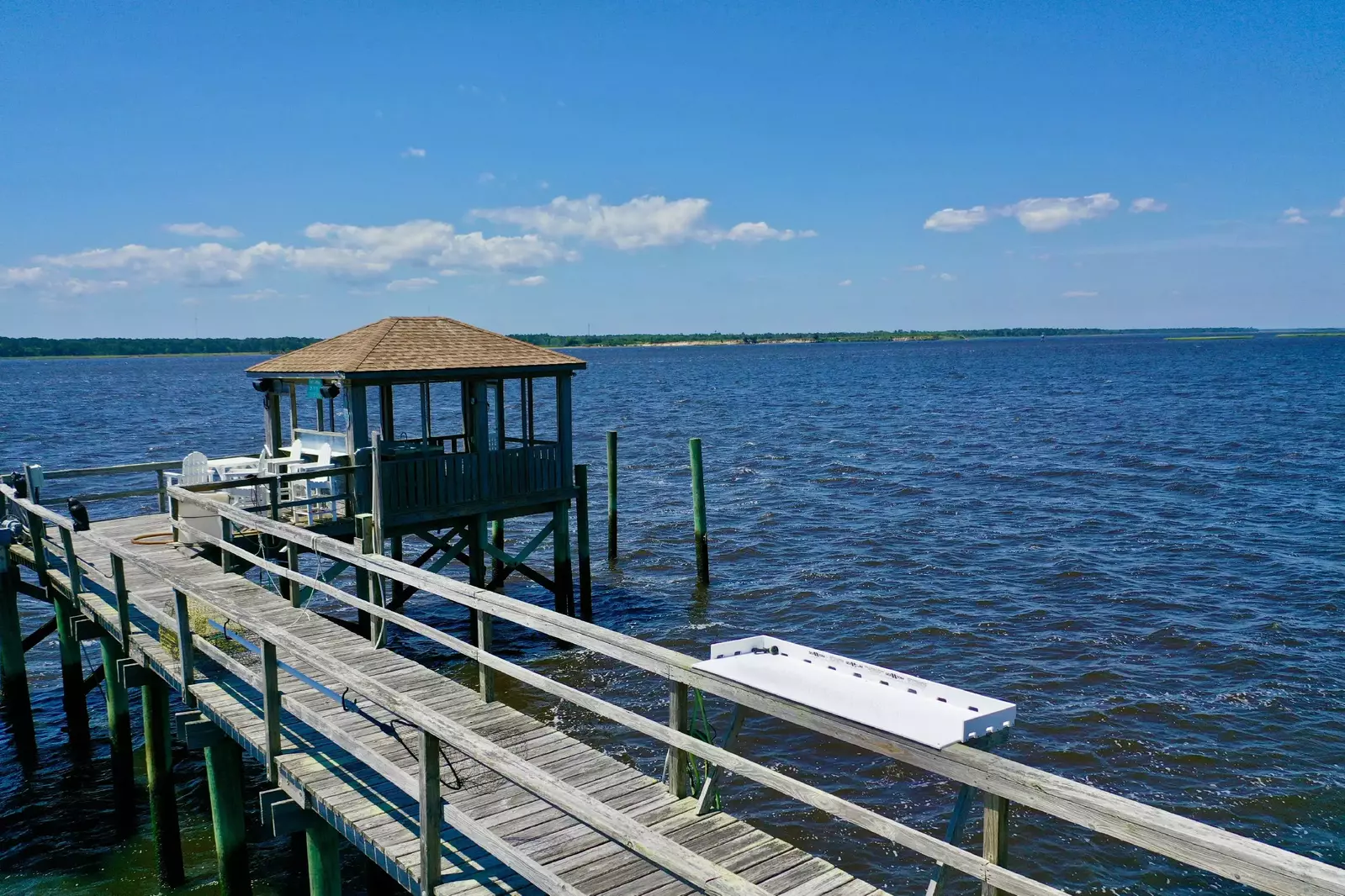 Private dock on the Cape Fear River