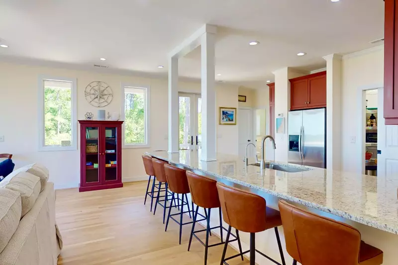 Main living area and kitchen