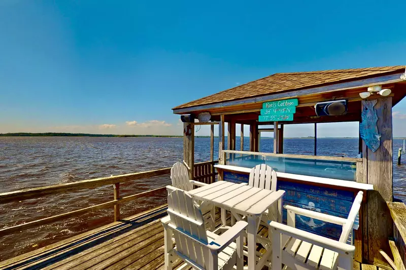 Enjoy the Cape Fear River from the dock gazebo