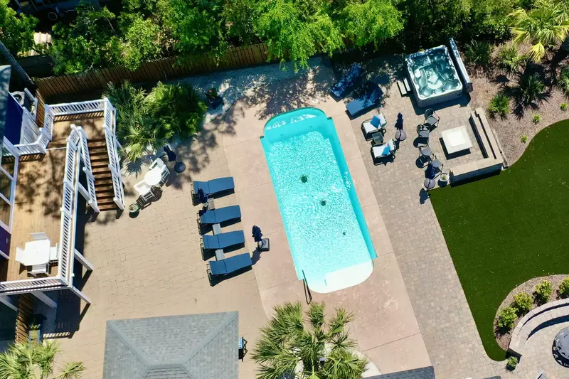 An overview of the lovely outdoor area