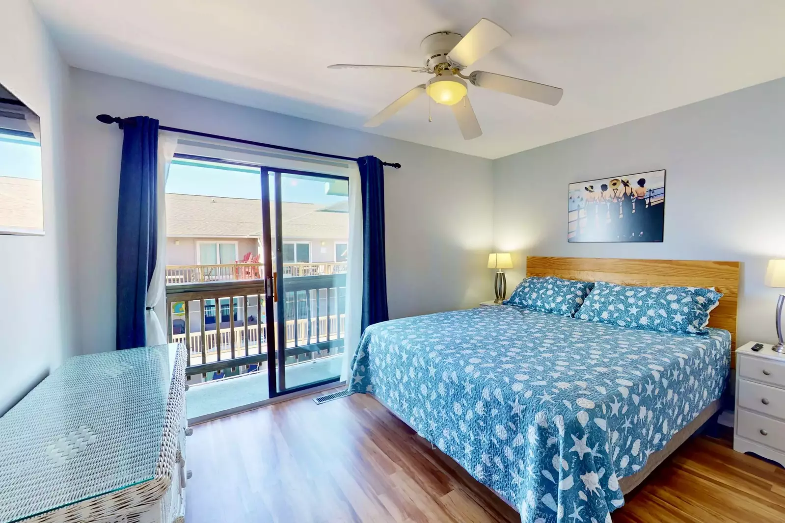 Third bedroom offers access to the rear balcony