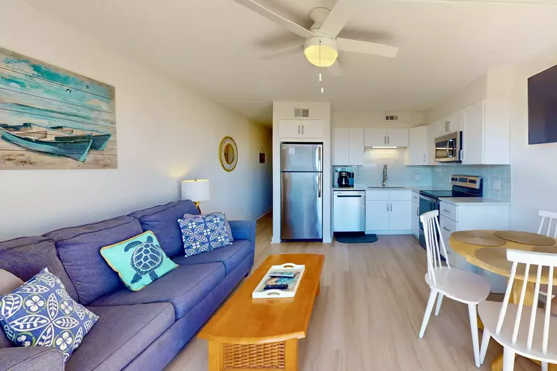 Open floor plan in the main living space