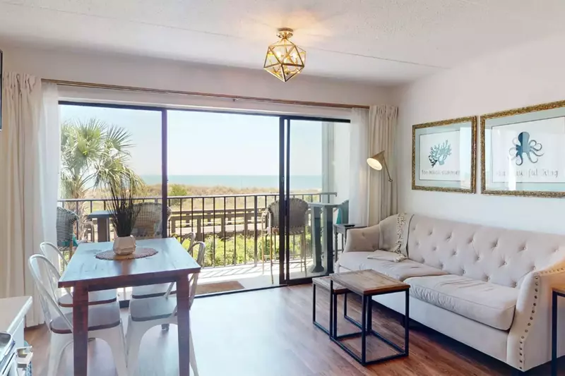 Plenty of natural light and ocean views in this modern living area