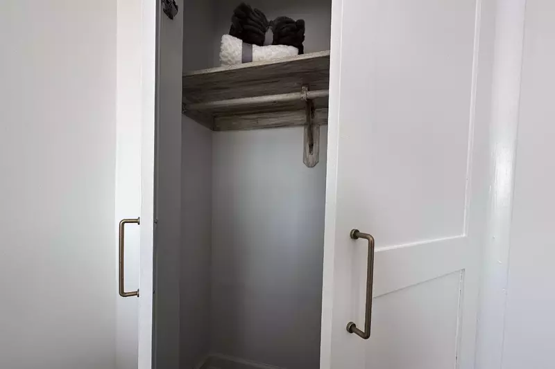 Grab an extra blanket from the master closet to cozy up