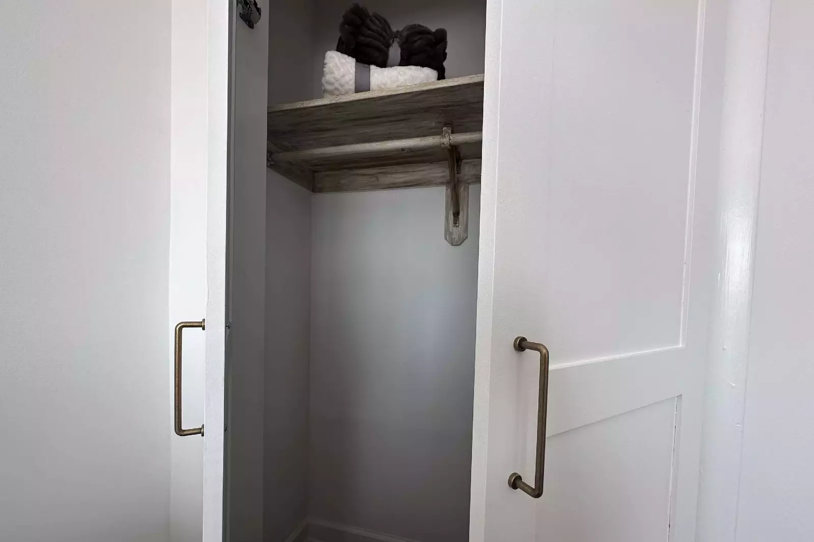 Grab an extra blanket from the master closet to cozy up