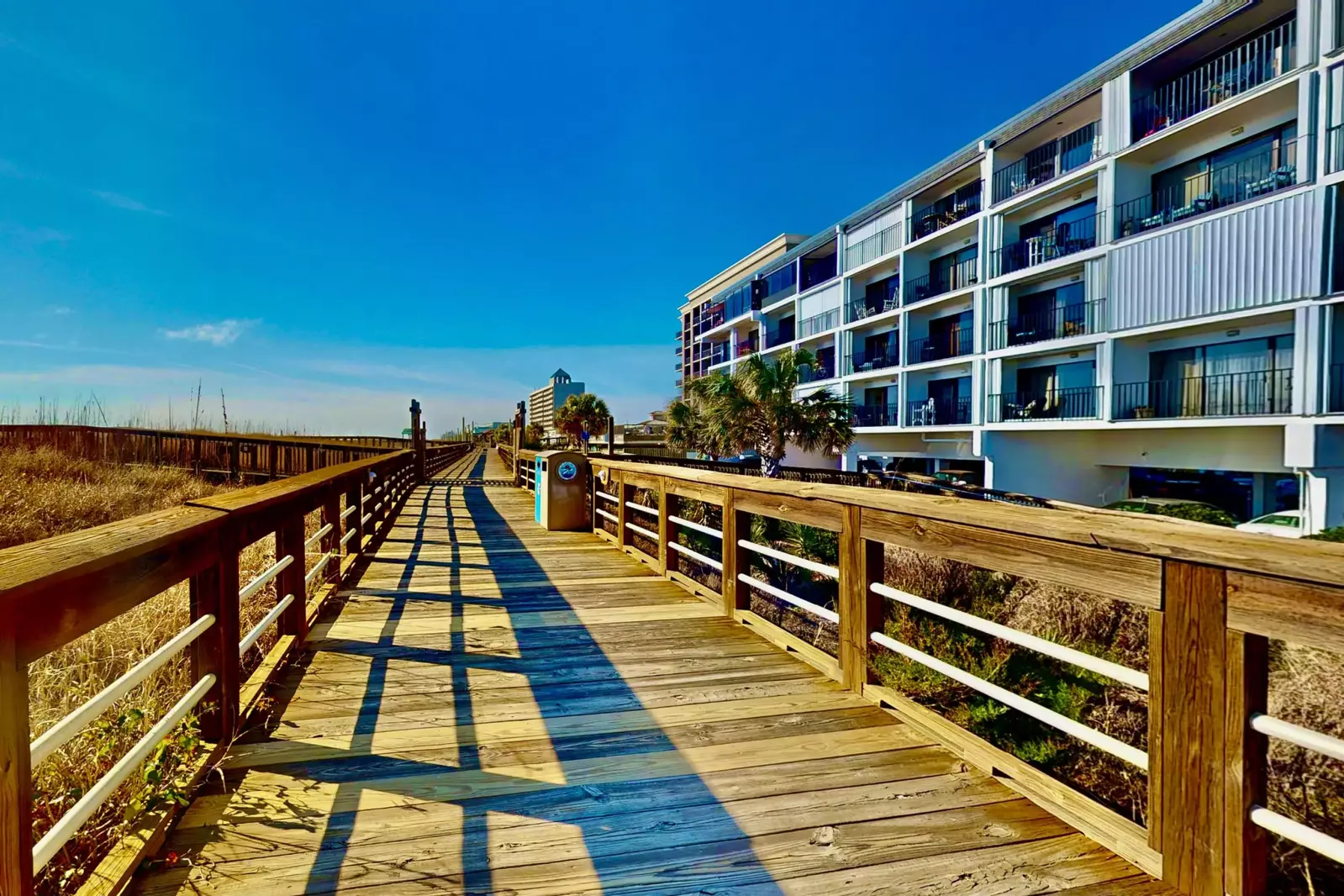 The Carolina Beach Boardwalk is steps from your door