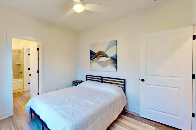 Bedroom #4 has a king bed and jack and jill bathroom