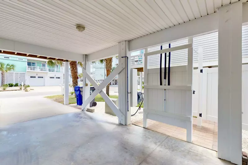 Covered parking area