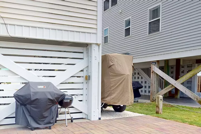 Grill and brick patio for your use