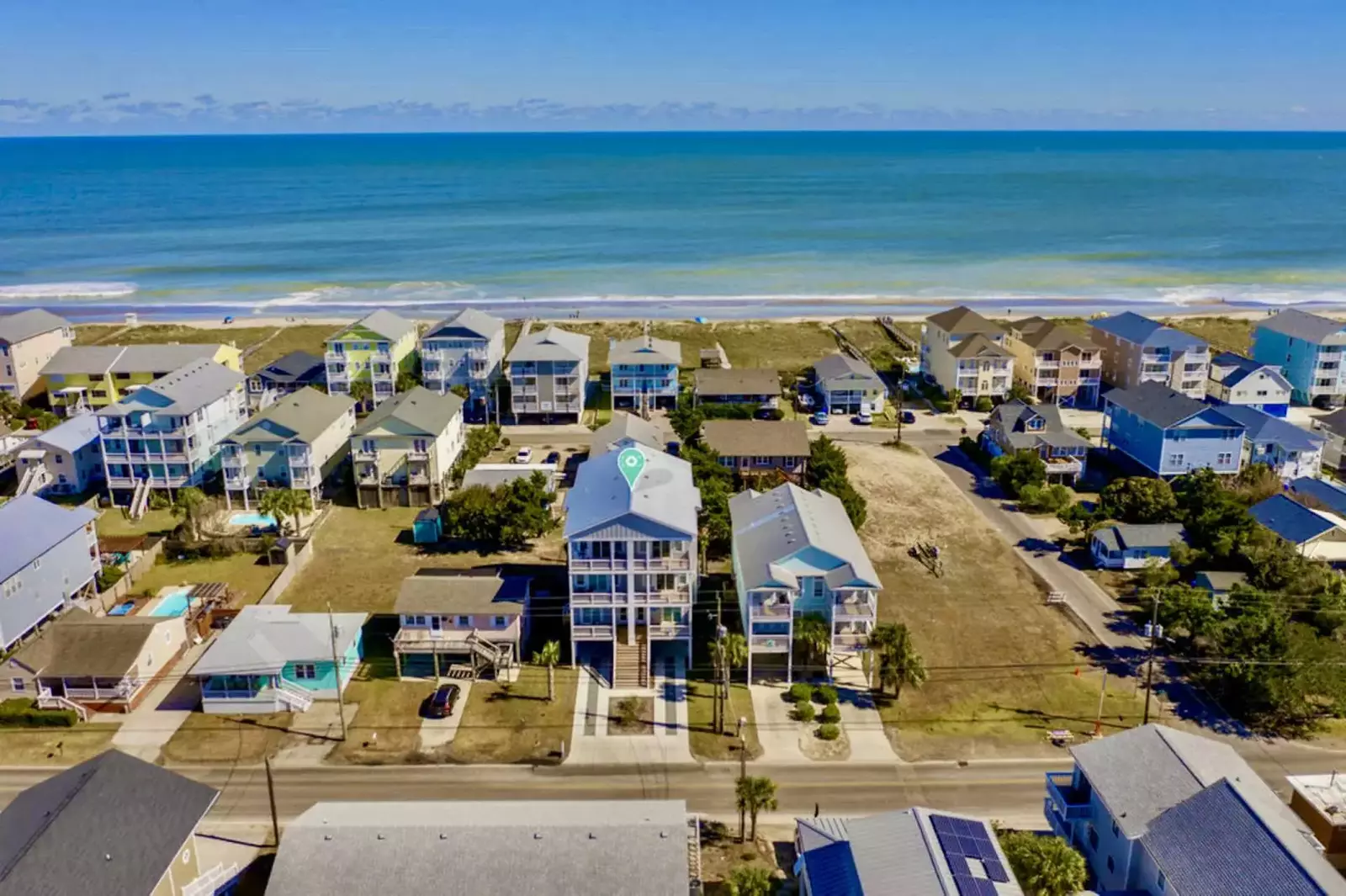 Blue Oasis is located in Carolina Beach's tranquil North End one block from the beach!