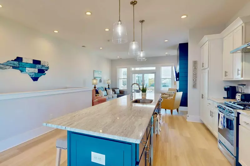 Enjoy an open floor plan on the top level