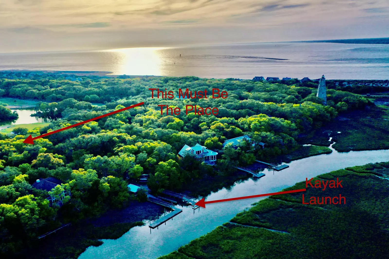 Close to the kayak launch