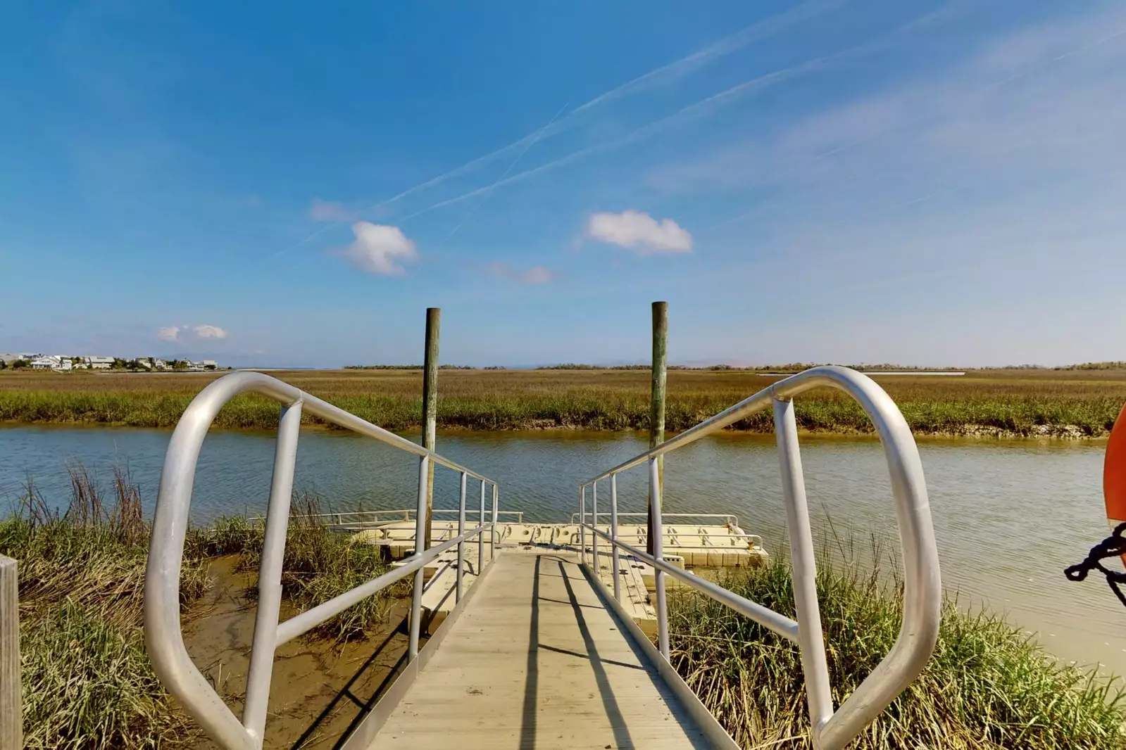 The ramp to the kayak launch is user friendly