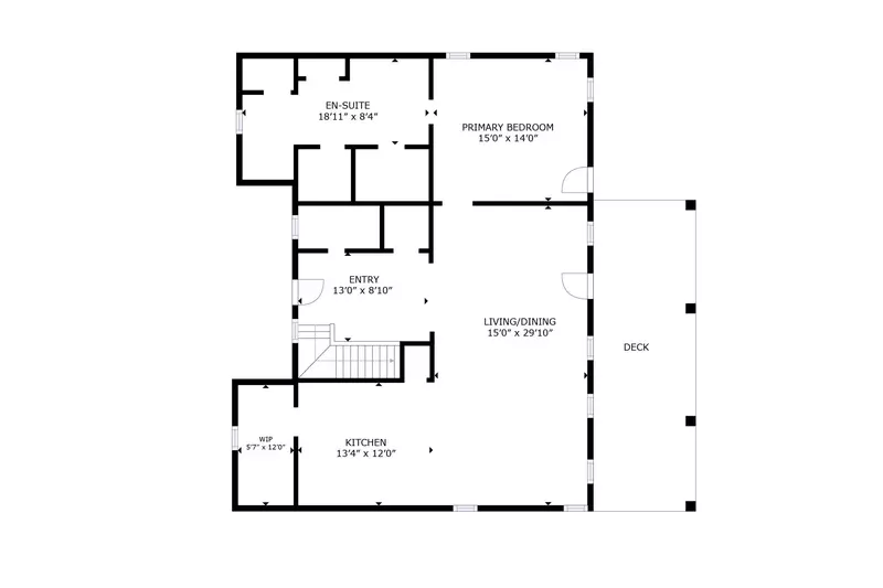 The 1st floor has the main living area, main owner suite, kitchen, laundry and large outdoor covered deck