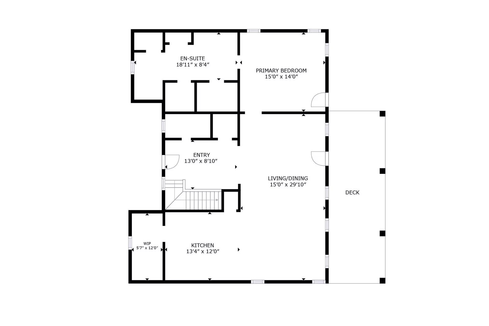 The 1st floor has the main living area, main owner suite, kitchen, laundry and large outdoor covered deck